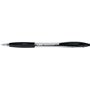 Caneta Esferográfica Retrátil Bic Atlantis Classic - Ponta de 1mm - Corpo Transparente com Área de Apoio para os Pés - Preta