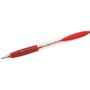 Caneta Esferográfica Retrátil Bic Atlantis Classic - Ponta de 1mm - Corpo Transparente com Área de Apoio para os Pés - Vermelha