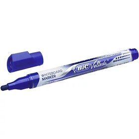 Marcador para quadro branco Bic Velleda com tinta líquida - Ponta média - Espessura da linha de 2,3 mm - Tinta líquida à base de