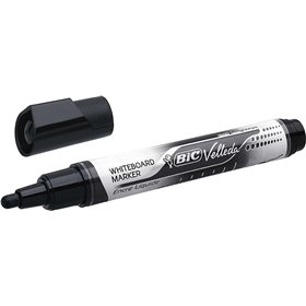Marcador para quadro branco Bic Velleda com tinta líquida - Ponta média - Espessura da linha de 2,3 mm - Tinta líquida à base de