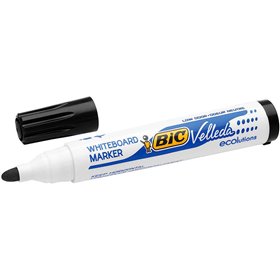 Marcadores para quadro branco Bic Velleda 1701 ECOlutions - Ponta redonda - Espessura da linha de 1,5 mm - Tinta à base de álcoo