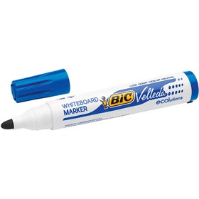 Marcadores para quadro branco Bic Velleda 1701 ECOlutions - Ponta redonda - Espessura da linha de 1,5 mm - Tinta à base de álcoo