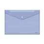 Envelope para documentos Dohe Folio+ - Fecho de pressão - Polipropileno transparente de 150 mícrons - Roxo