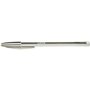 Caneta Esferográfica Bic Cristal Shine - Ponta Média de 1,0 mm - Tinta à Base de Óleo - Corpo Prateado Elegante - Preta