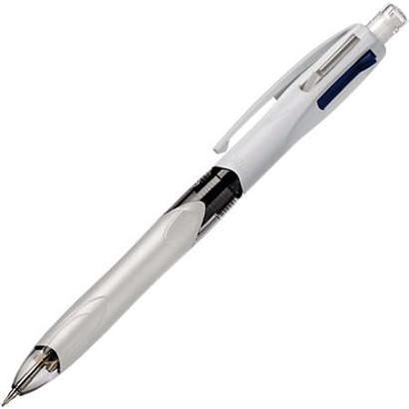 Caneta esferográfica retrátil Bic 3+1 com lapiseira - Ponta média de 1 mm - Grafite HB de 0,7 mm - Corpo largo com área de apoio