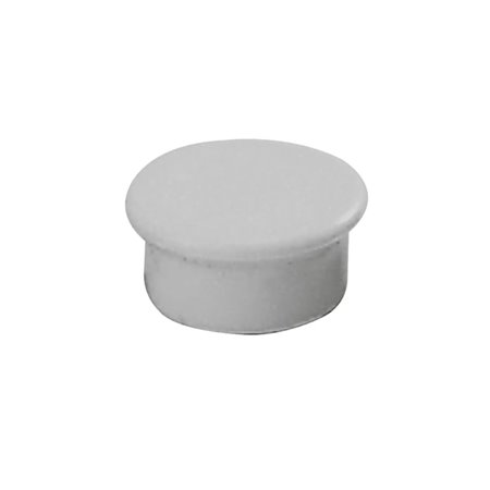 Dahle 95513 Pacote com 10 Ímãs para Quadro Branco - 13mm de Diâmetro - Cinza