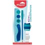 Kit de Aprendizagem Maped Kidy para Concentração com Régua de 20cm + Apontador + Borracha + Lápis - Projetado para Auxiliar na C