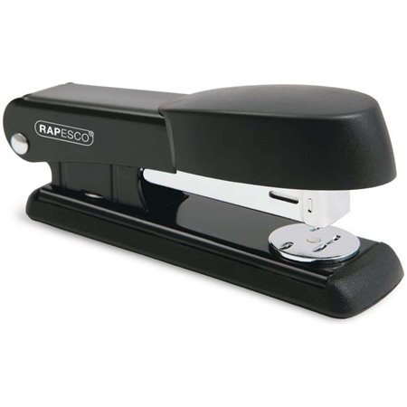 Grampeador de mesa Rapesco Bowfin em metal - Capacidade para até 25 folhas - Grampos 26/6 e 24/6 - Grampeamento com abertura e f