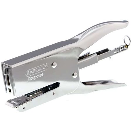 Grampeador de metal Rapesco Porpoise - Até 40 folhas com grampos de 8 mm - Grampos 26/6-8 mm, 24/6-8 mm - Grampeamento preciso