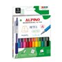 Conjunto de 12 canetas de gel retráteis Alpino Line - Ponta de 0,7 mm - Empunhadura firme - Cores sortidas