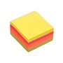 Bloco de notas adesivas Bismark com 250 unidades, 50x50mm - 5 cores neon