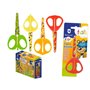 Tesoura Escolar Infantil Bismark Frutas 13cm - Lâminas e Cabos Decorados com Frutas - Cabos de Plástico - Ponta Reta - 4 Modelos