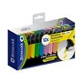 Kit com 12 Marcadores Fluorescentes Bismark de Longa Duração - Ponta Chanfrada de 2 a 5 mm (Aproximadamente) - Tinta à Base de Á