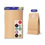 Pacote com 10 envelopes de papel kraft Bismark, 50 g/m², com 10 adesivos de fechamento - Medidas: 30 x 47 x 8 cm - Ideal para pr