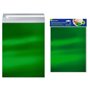 Conjunto de 4 envelopes metálicos Bismark - Medidas: 324 x 254 mm - Fecho autoadesivo - Ideal para presentes - Verde metálico
