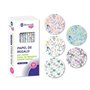 Papel de embrulho Bismark Nature em rolo - Mede 70 cm x 200 cm - 5 designs diferentes - 10 rolos por design