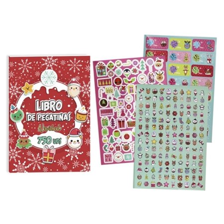 Livro Bismark com 750 adesivos de Natal