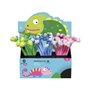 Caneta Bismark Animals Chameleon Soft Touch com Camaleões Divertidos - Ponta Fina - Tinta Gel Preta - 3 Desenhos Diferentes