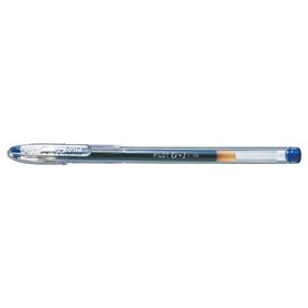 Caneta em gel Pilot G1 - Recarregável - Ponta esferográfica de 0,5 mm - Traço de 0,3 mm - Corpo transparente - Azul
