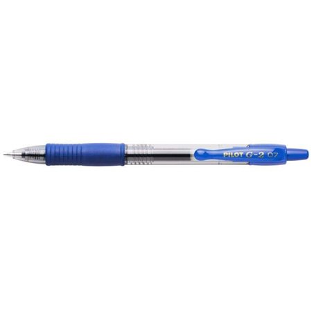 Caneta Rollerball em Gel Retrátil Pilot G2 - Recarregável - Ponta Esferográfica Redonda de 0,7 mm - Espessura da Linha de 0,32 m
