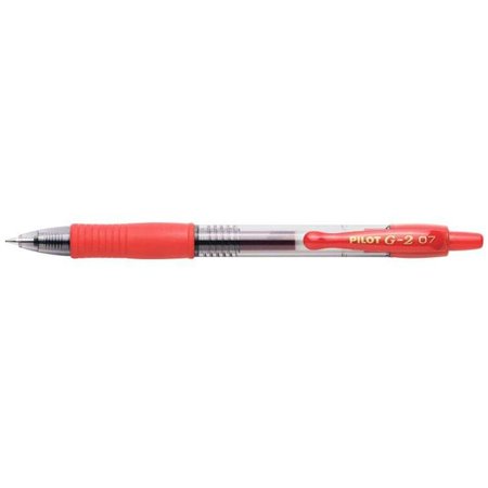 Caneta Rollerball em Gel Retrátil Pilot G2 - Recarregável - Ponta Esferográfica Redonda de 0,7 mm - Espessura da Linha de 0,32 m