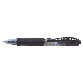 Caneta em gel retrátil Pilot G2 Pixie XS - Ponta esferográfica redonda de 0,7 mm - Espessura da linha de 0,32 mm - Empunhadura e