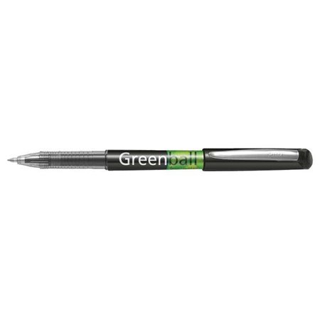Caneta de tinta líquida Pilot Greenball - Recarregável - Feita com plástico reciclado - Ponta média de 0,7 mm - Espessura da lin
