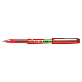 Caneta Pilot Greenball com tinta líquida - Recarregável - Feita com plástico reciclado - Ponta média 0,7 mm - Espessura da linha