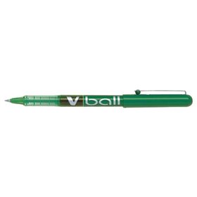 Caneta Rollerball Pilot V Ball 05 com Tinta Líquida - Ponta Esferográfica Redonda de 0,5 mm - Espessura da Linha de 0,3 mm - Ver