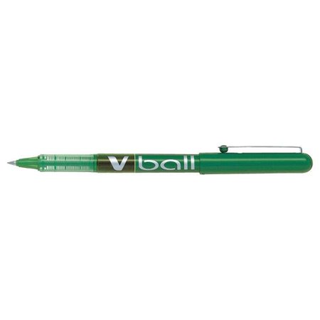 Caneta Rollerball Pilot V Ball 05 com Tinta Líquida - Ponta Esferográfica Redonda de 0,5 mm - Espessura da Linha de 0,3 mm - Ver