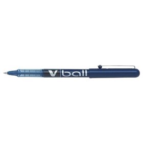 Caneta Rollerball Pilot V Ball 07 com Tinta Líquida - Ponta Esferográfica Redonda de 0,7 mm - Espessura da Linha de 0,5 mm - Azu