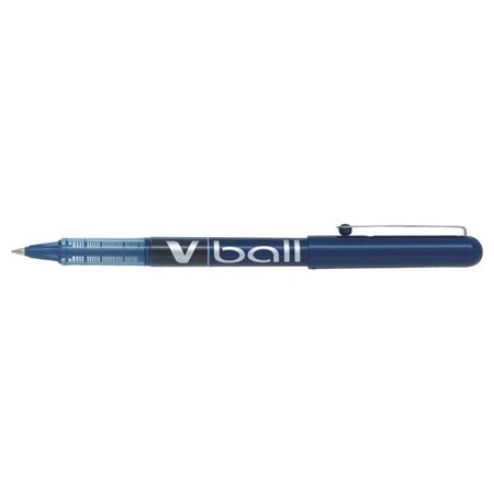 Caneta Rollerball Pilot V Ball 07 com Tinta Líquida - Ponta Esferográfica Redonda de 0,7 mm - Espessura da Linha de 0,5 mm - Azu