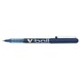 Caneta Rollerball Pilot V Ball 07 com Tinta Líquida - Ponta Esferográfica Redonda de 0,7 mm - Espessura da Linha de 0,5 mm - Azu