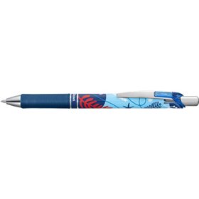 Caneta retrátil Pentel Energel com tinta gel, espessura de linha de 0,7 mm a 0,35 mm, recarregável, com boa aderência, tinta azu