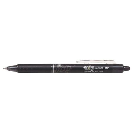 Caneta em gel retrátil e apagável Pilot Frixion Clicker - Ponta esferográfica de 0,7 mm - Espessura da linha de 0,4 mm - Empunha