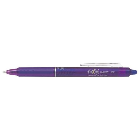 Caneta em gel retrátil e apagável Pilot Frixion Clicker - Ponta esferográfica de 0,7 mm - Espessura da linha de 0,4 mm - Empunha