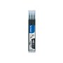 Pacote com 3 Refis Pilot para Caneta Frixion Ball / Frixion Clicker - Tinta Gel Apagável - Ponta Esferográfica 0,7mm - Largura d