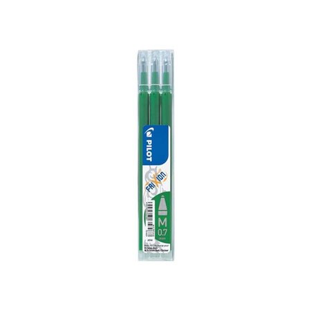 Pacote com 3 Refis Pilot para Frixion Ball / Frixion Clicker - Tinta Gel Apagável - Ponta Esferográfica 0,7mm - Largura da Linha