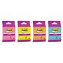 Bloco de notas adesivas reposicionáveis Post-it Super Sticky com 45 unidades - Formato quadrado - 76x76mm - Cores sortidas