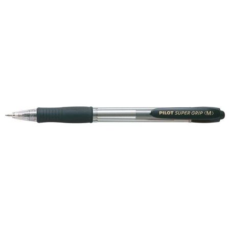 Caneta Esferográfica Retrátil Pilot SuperGrip - Ponta Redonda de 1,0 mm - Espessura da Linha de 0,27 mm - Tinta à Base de Óleo -