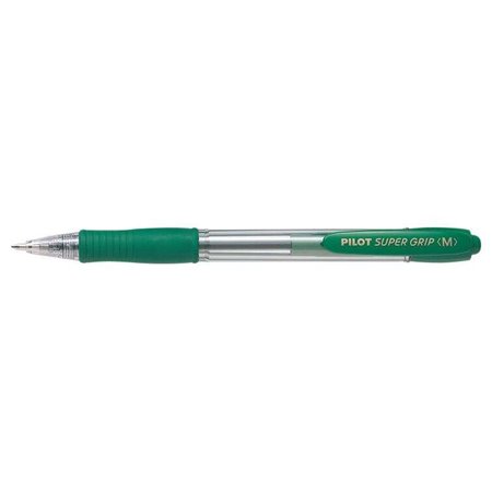 Caneta Esferográfica Retrátil Pilot SuperGrip - Ponta Redonda de 1,0 mm - Espessura da Linha de 0,27 mm - Tinta à Base de Óleo -