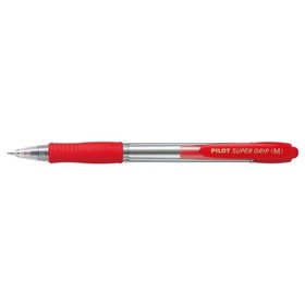 Caneta Esferográfica Retrátil Pilot SuperGrip - Ponta Redonda de 1,0 mm - Espessura da Linha de 0,27 mm - Tinta à Base de Óleo -