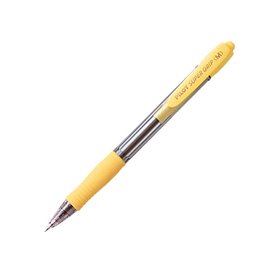 Caneta Esferográfica Retrátil Pilot SuperGrip - Ponta Redonda de 1,0 mm - Espessura da Linha de 0,27 mm - Tinta à Base de Óleo -