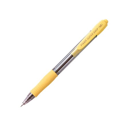 Caneta Esferográfica Retrátil Pilot SuperGrip - Ponta Redonda de 1,0 mm - Espessura da Linha de 0,27 mm - Tinta à Base de Óleo -