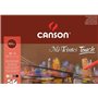 Bloco de notas Canson Mi-Teintes Touch com 12 folhas, 350 g/m² - Tamanho 29,7 x 42 cm - Superfície microabrasiva com textura fin