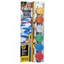 Carioca Metallic - Kit com 6 Tintas Têmpera em Potes de 25ml + Pincel - Super Laváveis - Misturáveis - Cores Metálicas Sortidas