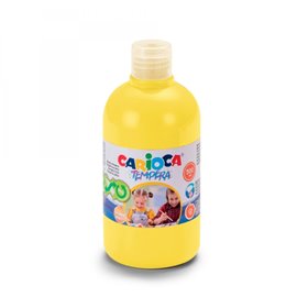 Tinta têmpera Carioca em frasco de 500ml - Cores super laváveis - Fácil de misturar - Aplicável em materiais porosos - Alta opac