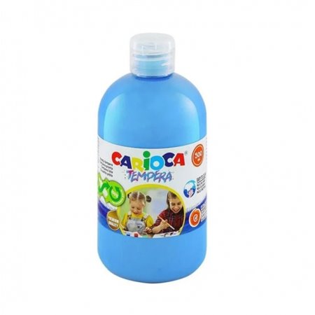 Tinta têmpera Carioca em frasco de 500ml - Cores super laváveis - Fácil de misturar - Adequada para materiais porosos - Alta opa