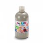Tinta têmpera Carioca em frasco de 500ml - Super lavável - Fácil de misturar - Alta opacidade - Cor prata