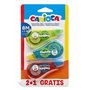 Pacote de Correção em Fita Carioca 2+1 - Cobertura Total - Reescrevível - Ideal para Qualquer Tipo de Papel - Cores Sortidas